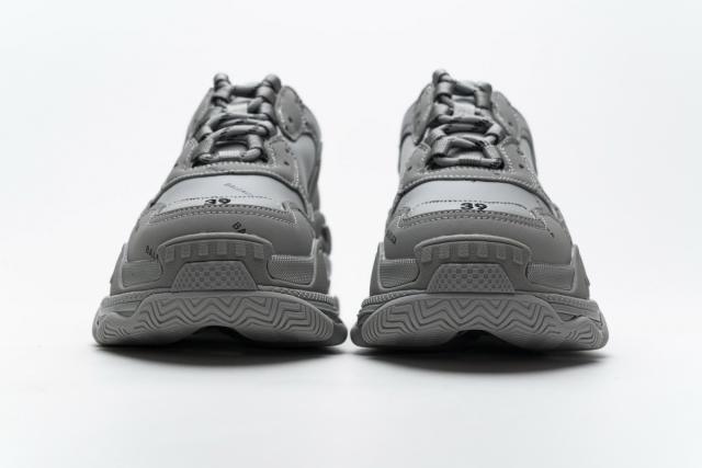 B Triple S Allover Logo Gray 536737 W2FA1 1210