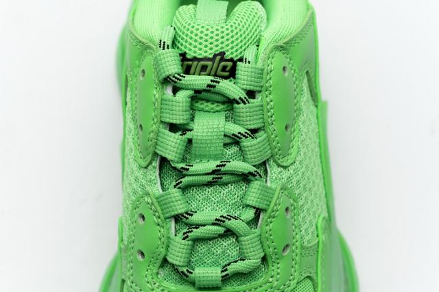 B Triple S Neon Green Clear Sole 544351 W09OL 3801