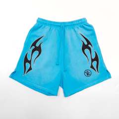 1:1 quality Hellstar frayed hems Shorts with NFC tag