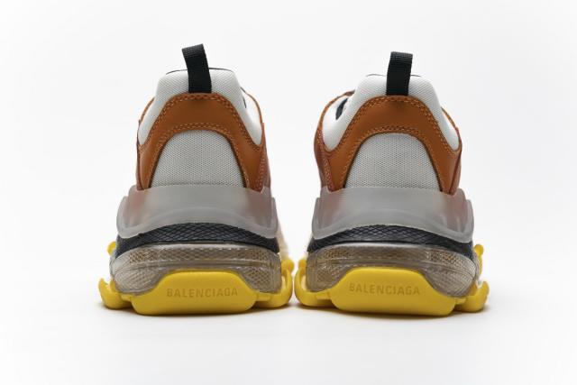 kicks B Triple S Black Orange 541624 W09E1 1766