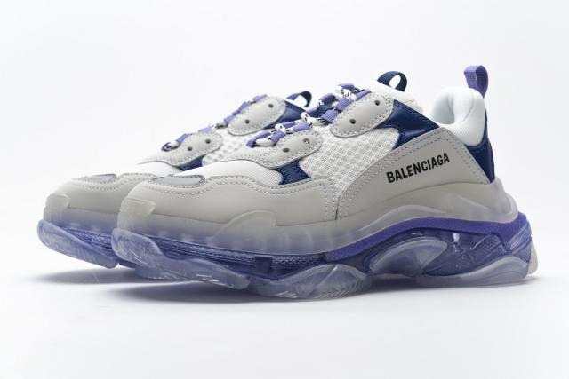 B Triple S White Purple 544351 W09E1 1322