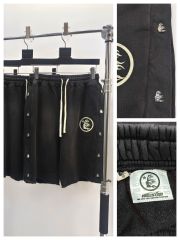 1:1 quality Hellstar Side button logo shorts with NFC tag