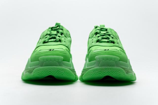 B Triple S Neon Green Clear Sole 544351 W09OL 3801