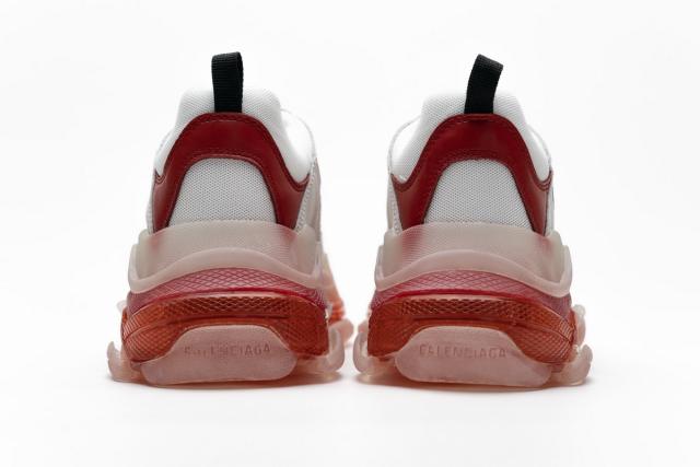 B Triple S White Red 544351 W09E1 4552