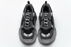 B Triple S Black Grey Silver 483546 W06F1 0841