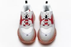B Triple S White Red 544351 W09E1 4552
