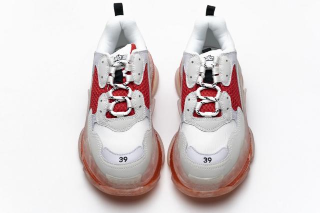 B Triple S White Red 544351 W09E1 4552