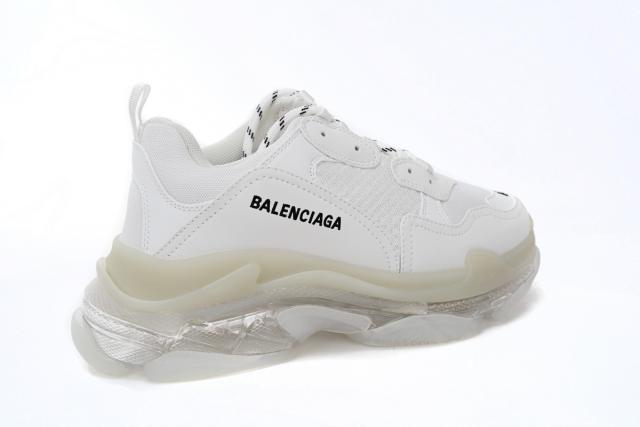 B Triple S Clear Sole White 541624 W09E1 9000