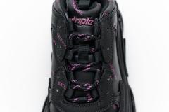 B Triple S Letter Black Pink 524039 W2FA1 7635