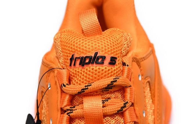 B Triple S Clear Sole Orange