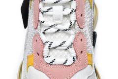 B Triple S Black Yellow Pink 490672 W09O5 9035