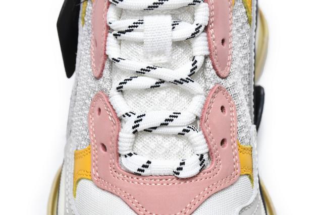 B Triple S Black Yellow Pink 490672 W09O5 9035