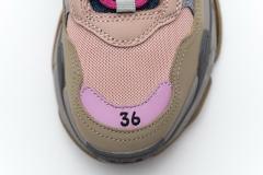 B Triple S Grey Pink 490672 W09O5 1036