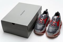 B Triple S Grey Red 544351 W09O1 2262