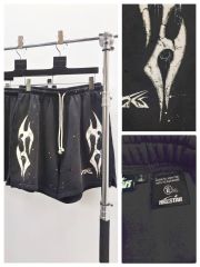 1:1 quality Hellstar Splash Ink Print Shorts with NFC tag