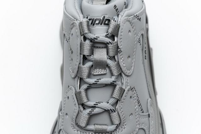 B Triple S Allover Logo Gray 536737 W2FA1 1210
