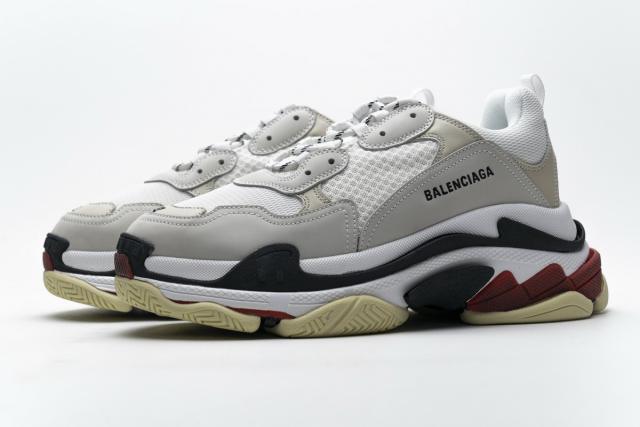 B Triple S White Dark Grey Red 541624 W06E2 1790