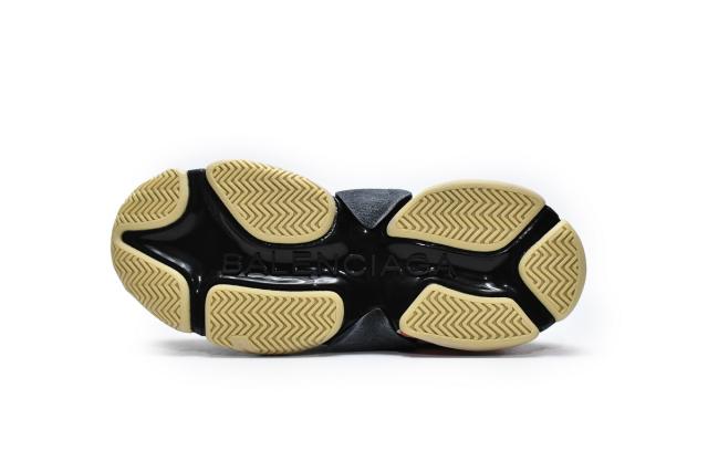 B Triple S Black Yellow Pink 490672 W09O5 9035