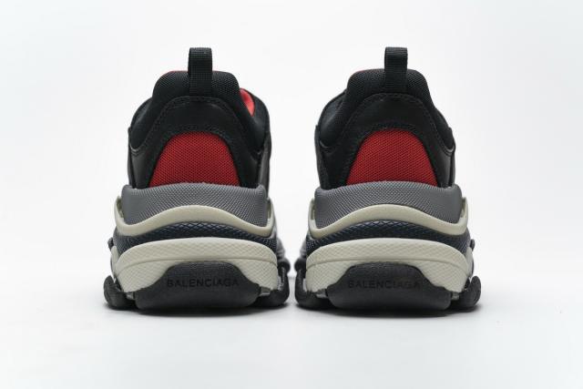 B Triple S Black Red Grey 483513 W06E1 1006