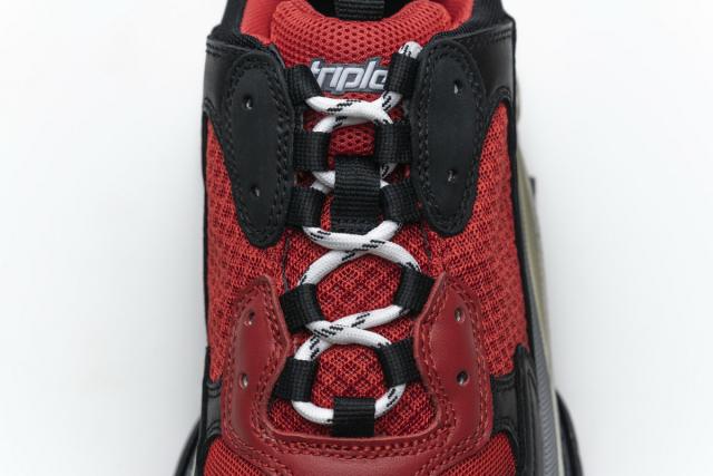 B Triple S Black Red Grey 483513 W06E1 1006