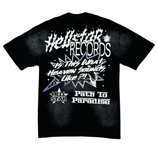 Hellstar Sounds of Heaven Little Boy Printed Washed Version Tee & Shorts Set