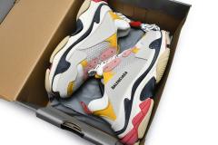 B Triple S Black Yellow Pink 490672 W09O5 9035