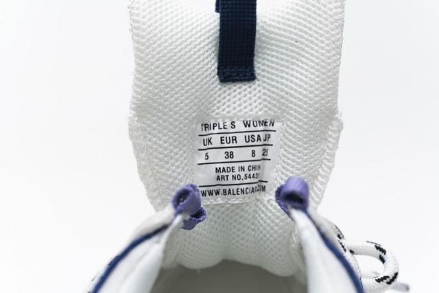 B Triple S White Purple 544351 W09E1 1322