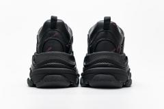 B Triple S Letter Black Pink 524039 W2FA1 7635