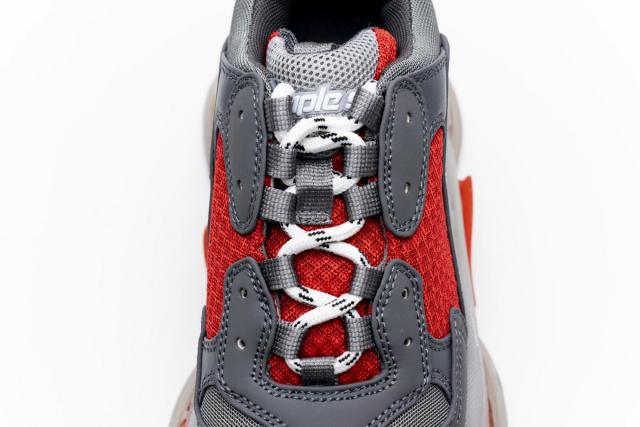 B Triple S Grey Red 544351 W09O1 2262