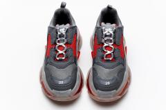 B Triple S Grey Red 544351 W09O1 2262