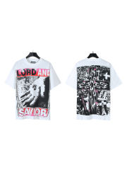 Hellstar Savior Letter Cross Print Tee