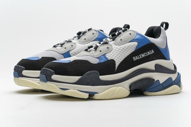 B Triple S Black Grey Blue 541624 W06E2 7080