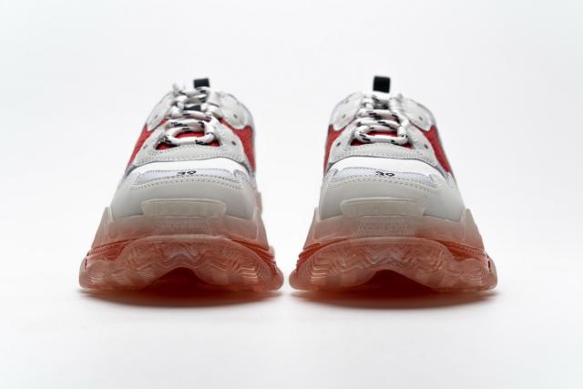B Triple S White Red 544351 W09E1 4552