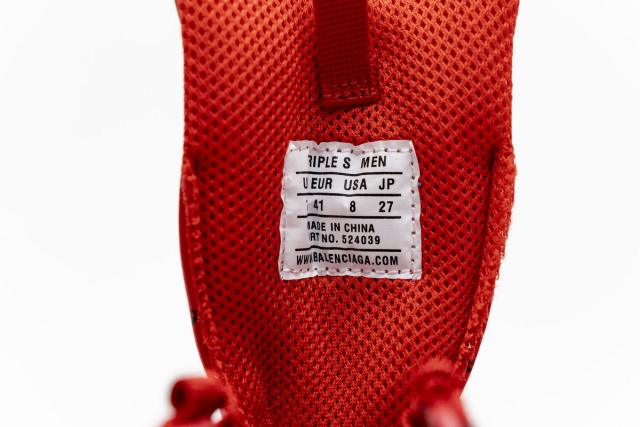 B Triple S Letter Bright Red 524039 W2FA1 7632