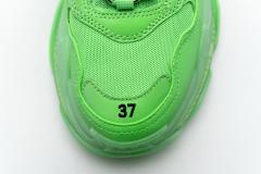 B Triple S Neon Green Clear Sole 544351 W09OL 3801