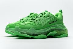 B Triple S Neon Green Clear Sole 544351 W09OL 3801