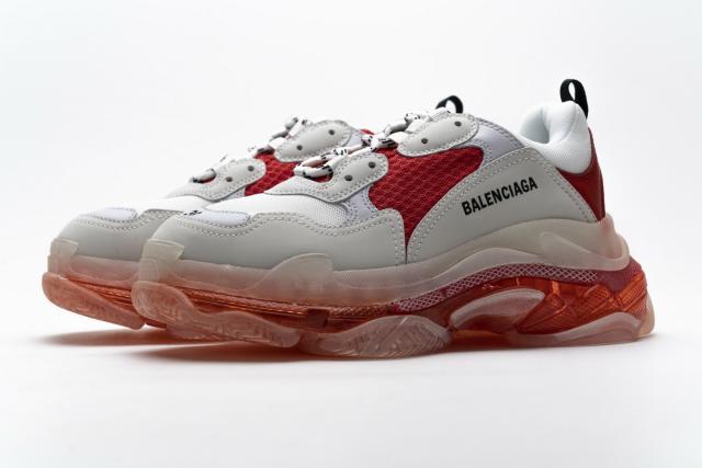 B Triple S White Red 544351 W09E1 4552