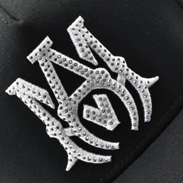 Amir* Hot Drill Embroidery Logo Mesh Cap 4 colors