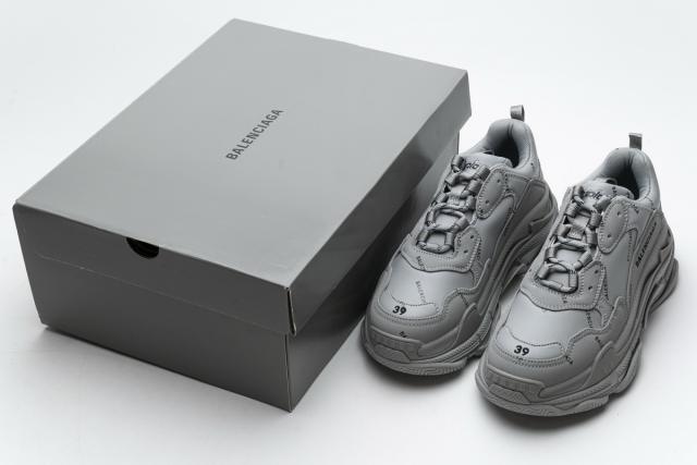 B Triple S Allover Logo Gray 536737 W2FA1 1210
