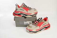 B Triple S Red White Dark Grey 541624 W06E2 1863