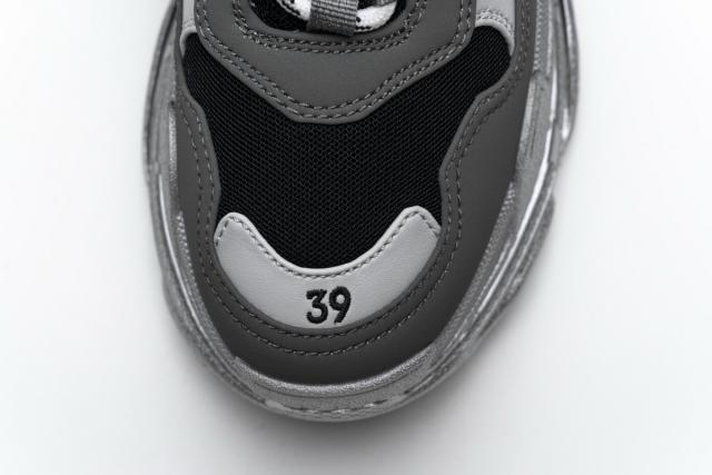 B Triple S Black Grey Silver 483546 W06F1 0841