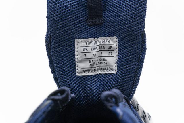 B Triple S Clear Sole Navy 541624 W09O1 4107