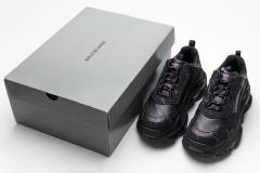 B Triple S Letter Black Pink 524039 W2FA1 7635