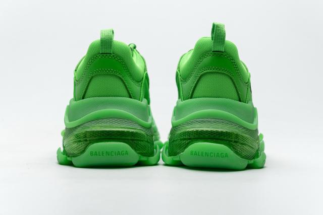B Triple S Neon Green Clear Sole 544351 W09OL 3801