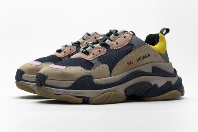 B Triple S Grey Yellow 490672 W09O5 1027