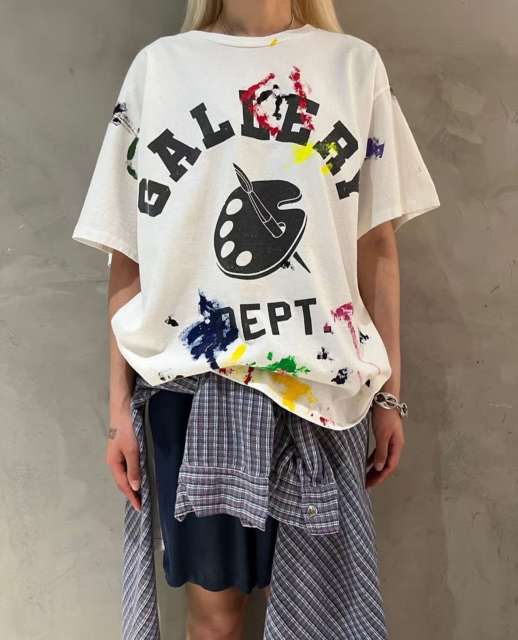 1:1 quality Gallery Dept Drawing Board Hand Printed Tee