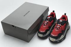 B Triple S Black Red Grey 483513 W06E1 1006