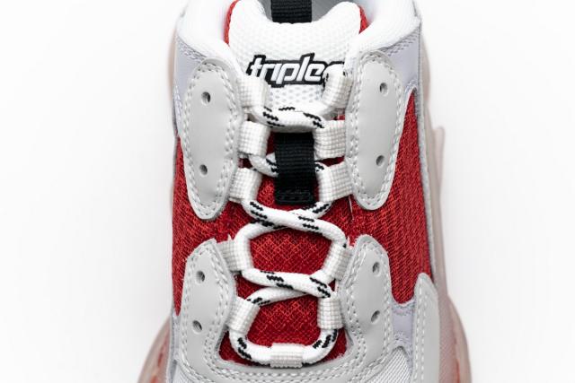 B Triple S White Red 544351 W09E1 4552