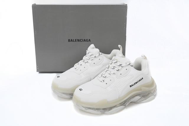 B Triple S Clear Sole White 541624 W09E1 9000