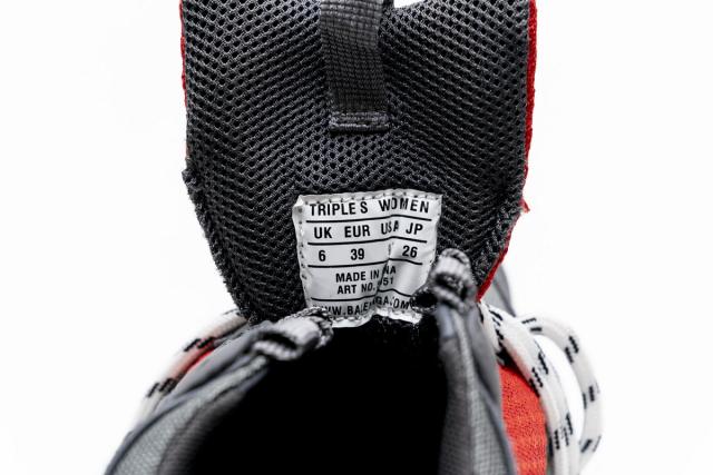 B Triple S Grey Red 544351 W09O1 2262